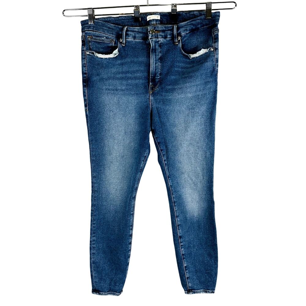 Good American Womans Sz 16 Skinny Jeans Good Legs Blue Pockets Stretch
